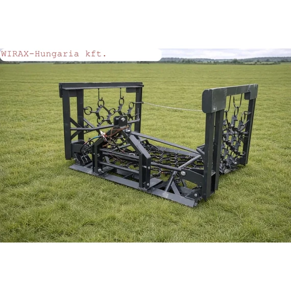 Metal-Technik réti simító borona (gyepborona / láncos simító) 4-8 m munkaszélesség
