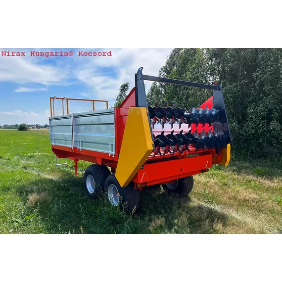 N150 és N250 4-6-8 tonnás szerves trágya szórók